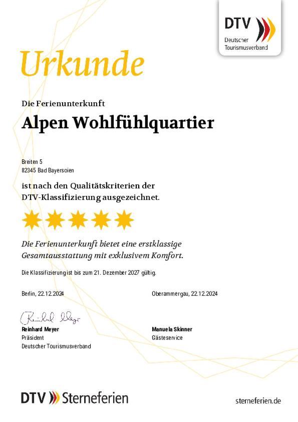 Вилла Alpen Wohlfuehlquartier Bad Bayersoien Экстерьер фото